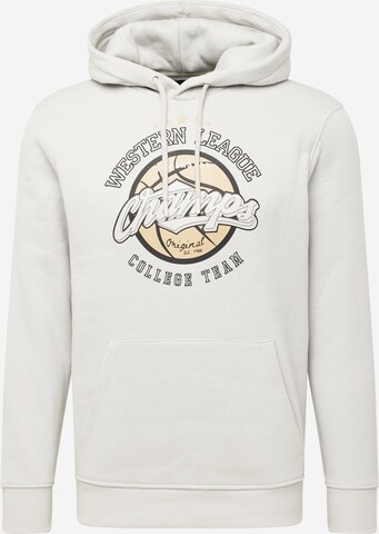 Sweat-shirt Springfield en gris : devant