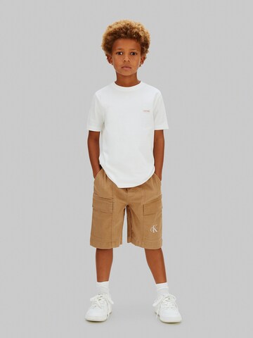 Calvin Klein Jeans Wide Leg Shorts in Braun