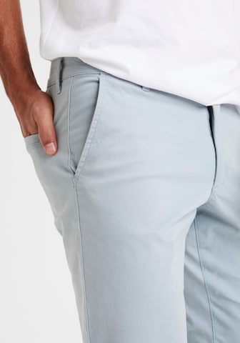 H.I.S Normální Chino kalhoty – modrá