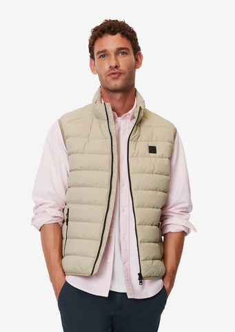 Gilet Marc O'Polo en beige : devant