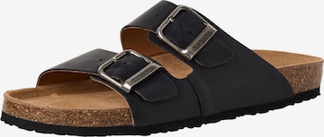 Mule Tamaris en noir : devant