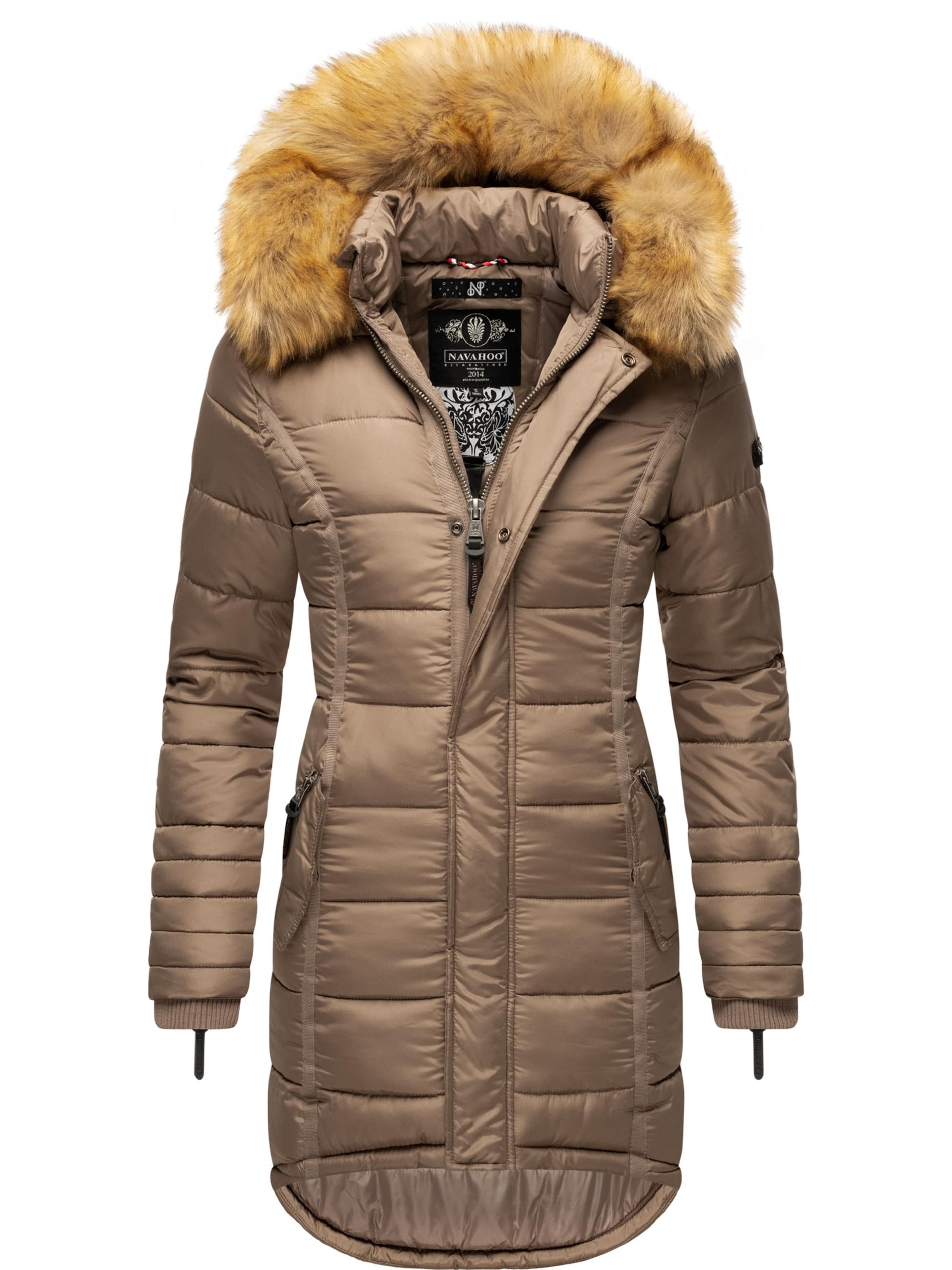 Cappotto invernale 'Papaya' di NAVAHOO in marrone: frontale