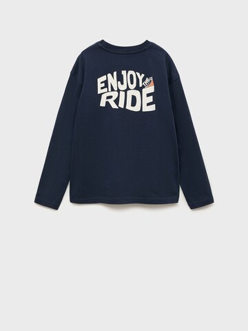 MANGO KIDS Shirt 'ENJOY' in Blau