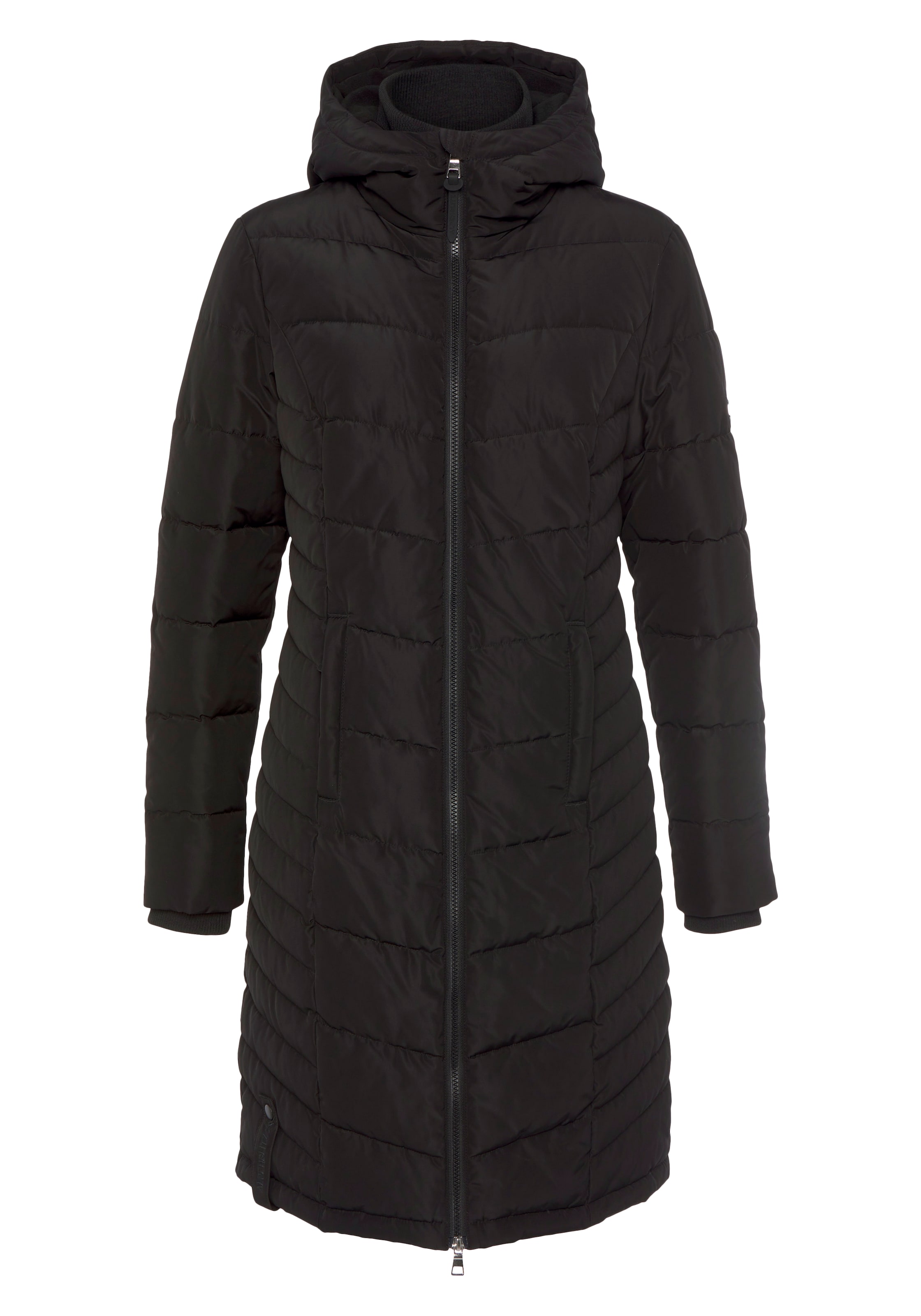 ALPENBLITZ Wintermantel in Schwarz: Vorderseite