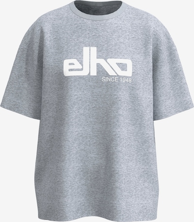 elho T-shirt 'Roseheim 89' i gråmelerad / vit, Produktvy