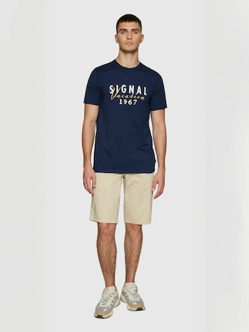Coupe regular Chemise ' FinnSi ' Signal en bleu