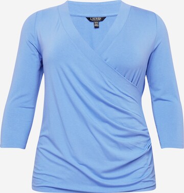 Lauren Ralph Lauren Plus Tričko 'ALAYJA' – modrá: přední strana