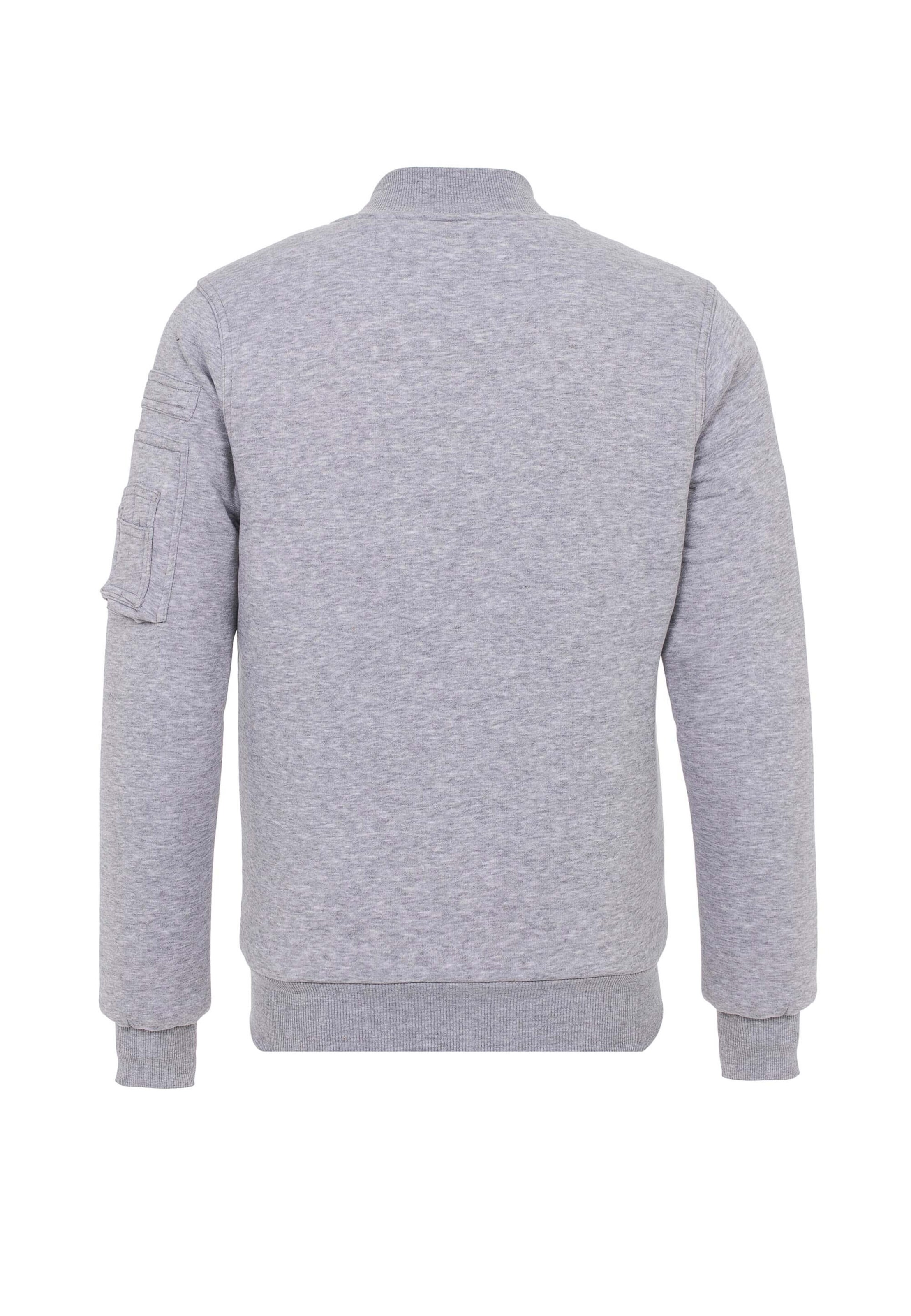 CIPO & BAXX Sweat jacket 'Bevy' in Grey