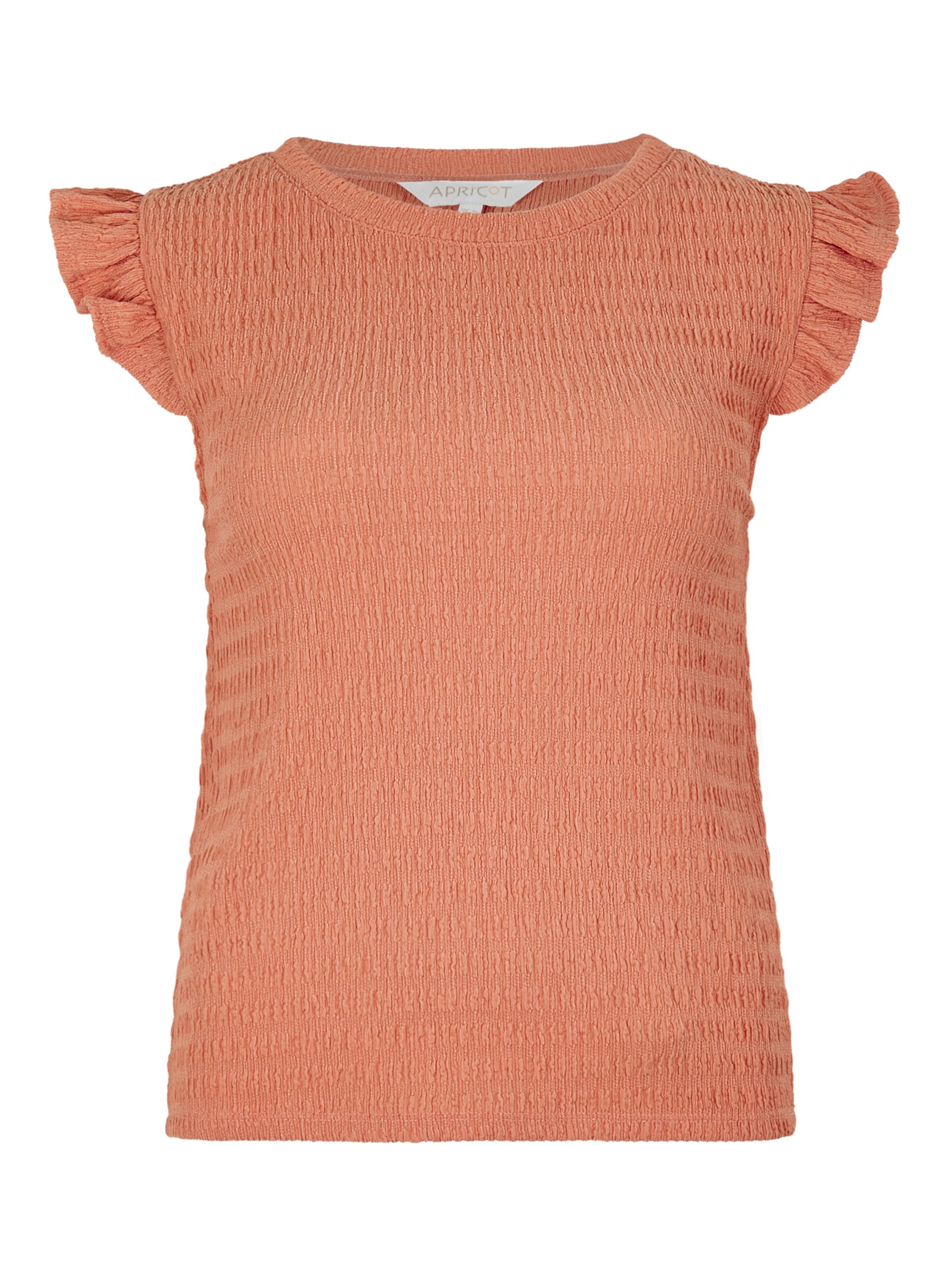 Apricot T-shirt en corail, Vue avec produit
