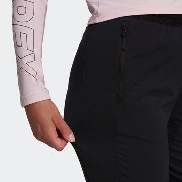 Coupe slim Pantalon outdoor 'Xperior' ADIDAS TERREX en noir