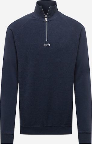 forét Sweatshirt 'CREEK' in Blauw: voorkant
