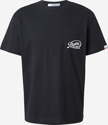 REPLAYMajica - crna boja: prednji dio