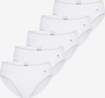 SCHIESSER Slip 'Long Life Cotton' in Wit: voorkant