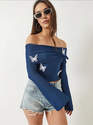 Bianco Lucci Shirt in Blau