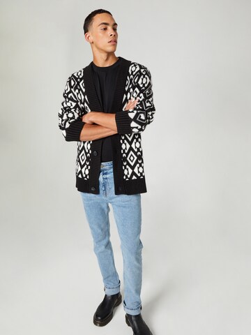 Guido Maria Kretschmer Men Knit Cardigan 'Matteo' in Black