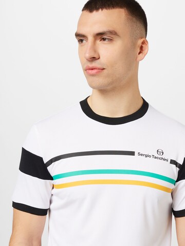 Sergio Tacchini Performance shirt 'PLUG IN' in White