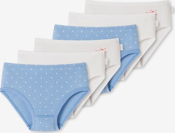 SCHIESSER Underpants ' Fine Rib Organic Cotton ' in Blue: front