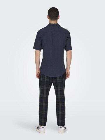 Only & Sons Regular Fit Hemd 'ONSCaiden' in Blau