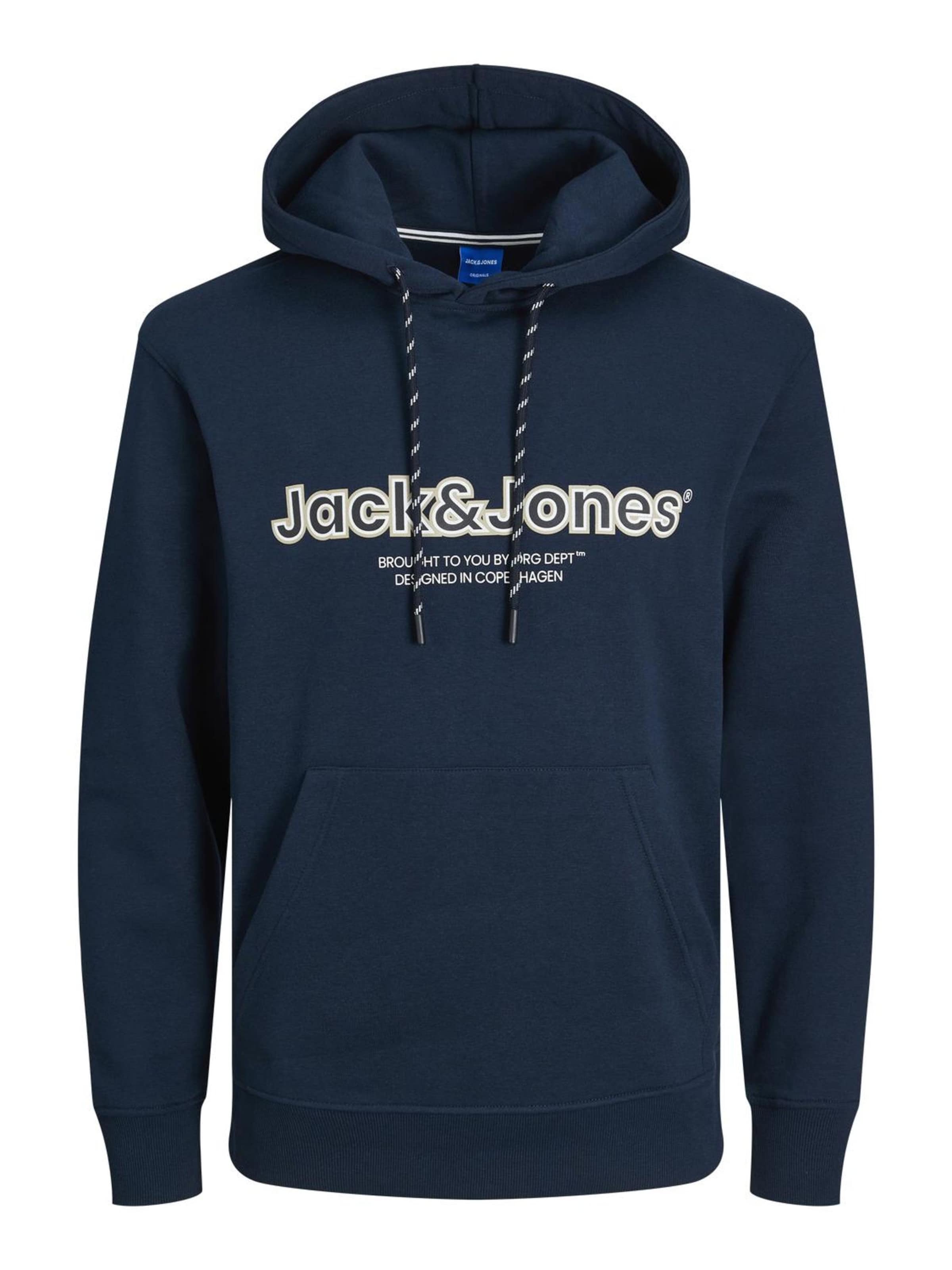 Sweat-shirt 'JORLakewood' JACK & JONES en bleu : devant