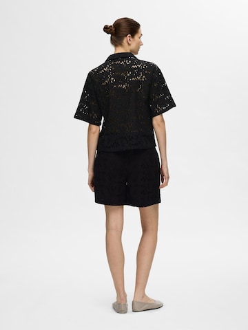 SELECTED Bluse in Schwarz