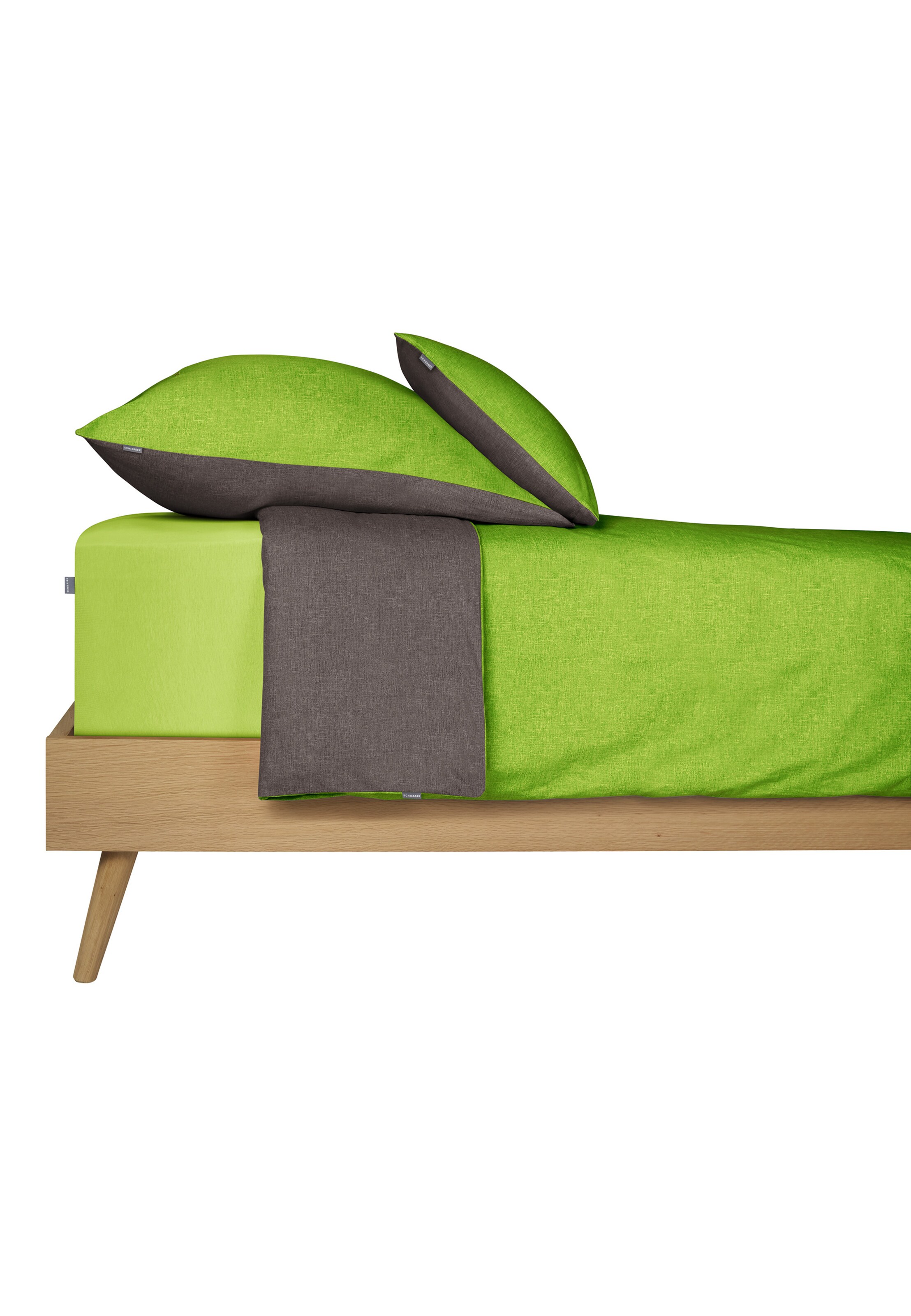 SCHIESSER Duvet cover 'Doubleface Renforcé' in Grey