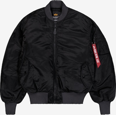 ALPHA INDUSTRIES Välikausitakki 'MA-1 Distressed' värissä punainen / musta / valkoinen, Tuotenäkymä