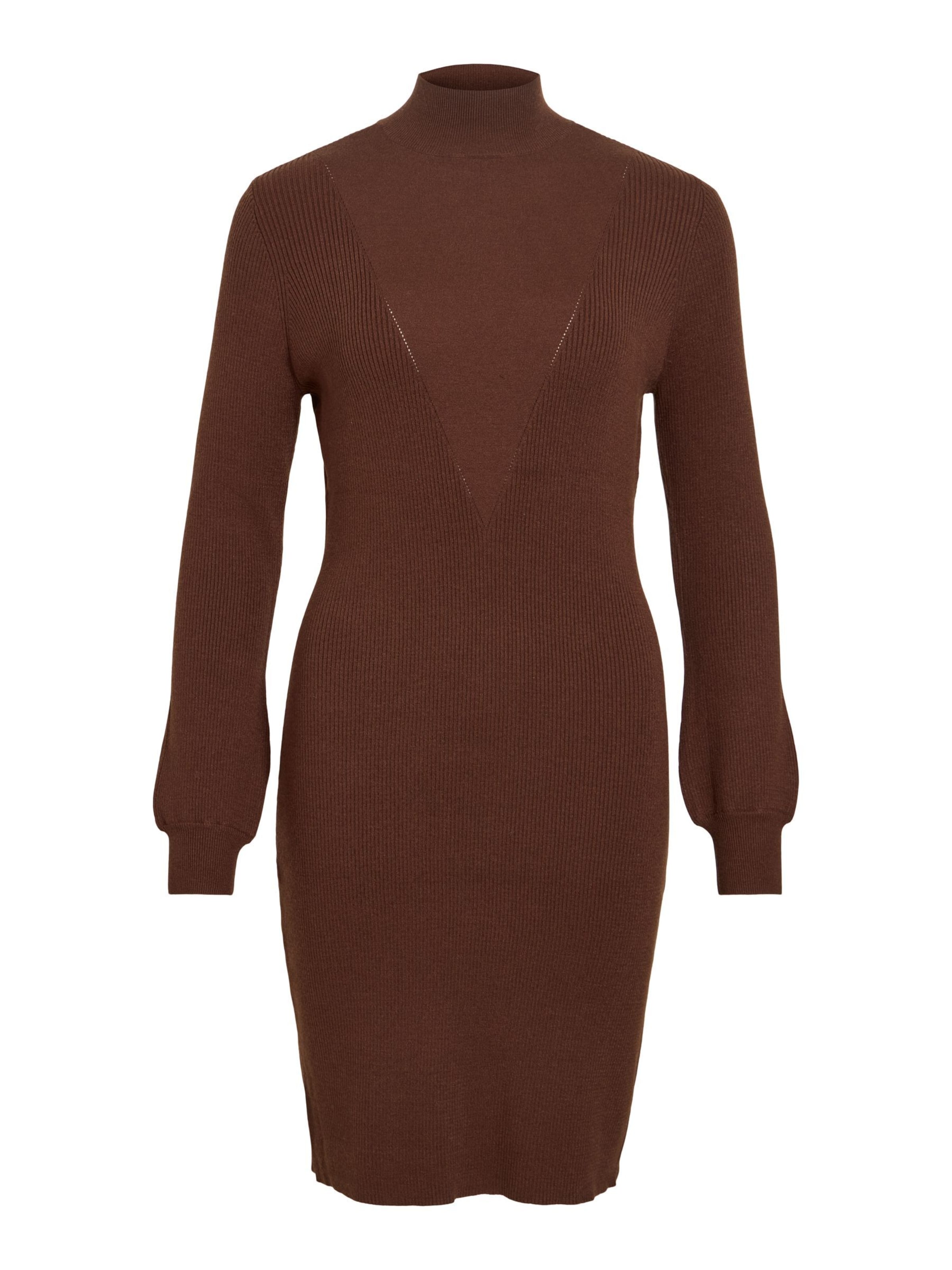 VILA Dress in Brown: front