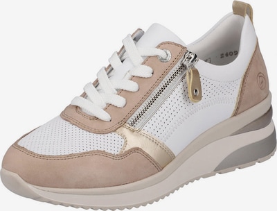 REMONTE Platform trainers in Gold / Dusky pink / White, Item view