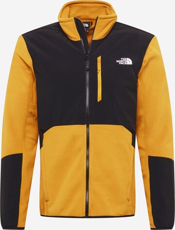 THE NORTH FACE Funktionsfleecejacka 'Glacier' i gul: framsida