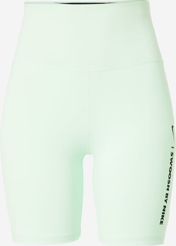 Skinny Pantalon de sport 'ONE' NIKE en vert : devant