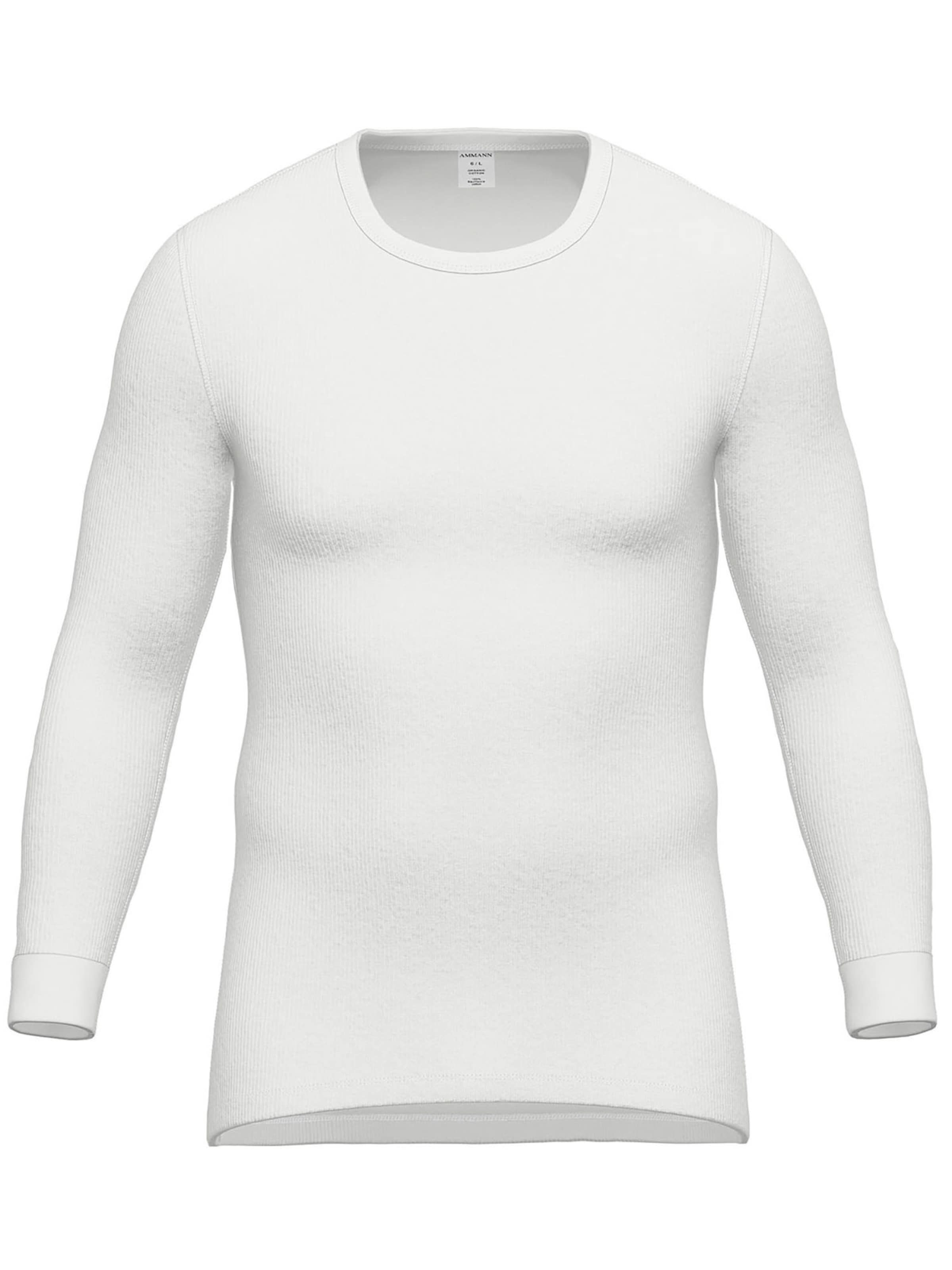 Ammann Undershirt 'Day Classic / Doppelripp Exquisit' in White: front