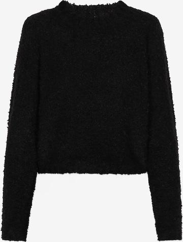 myMo ROCKS Pullover in Schwarz: Vorderseite