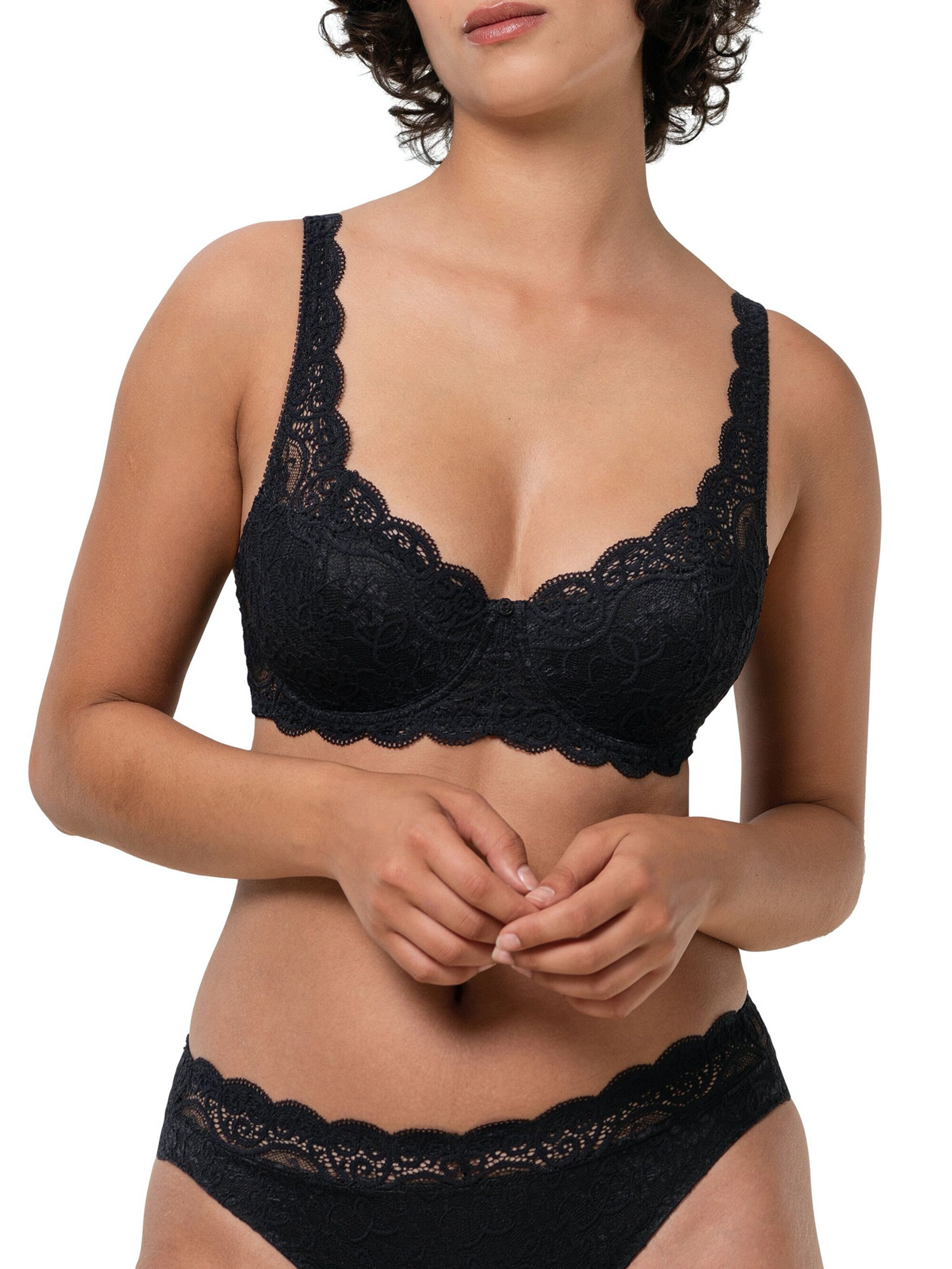 Triangle Soutien-gorge ' Amourette 300 ' TRIUMPH en noir : devant