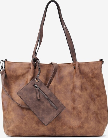 Emily & Noah Shopper in Brown: front