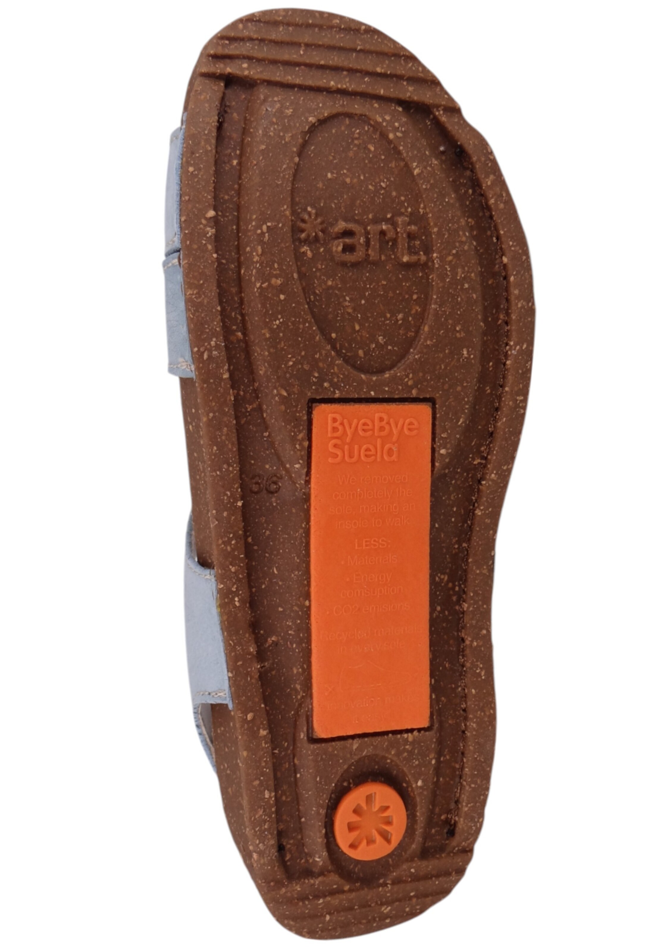 Sandales à lanières ART en bleu