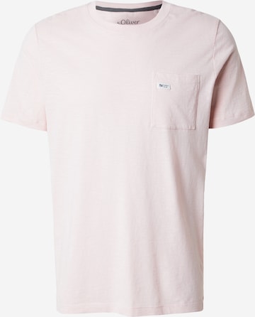 s.Oliver T-Shirt in Beige: Vorderseite