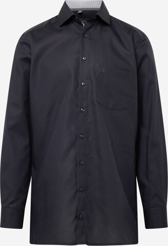 Coupe regular Chemise OLYMP en noir : devant