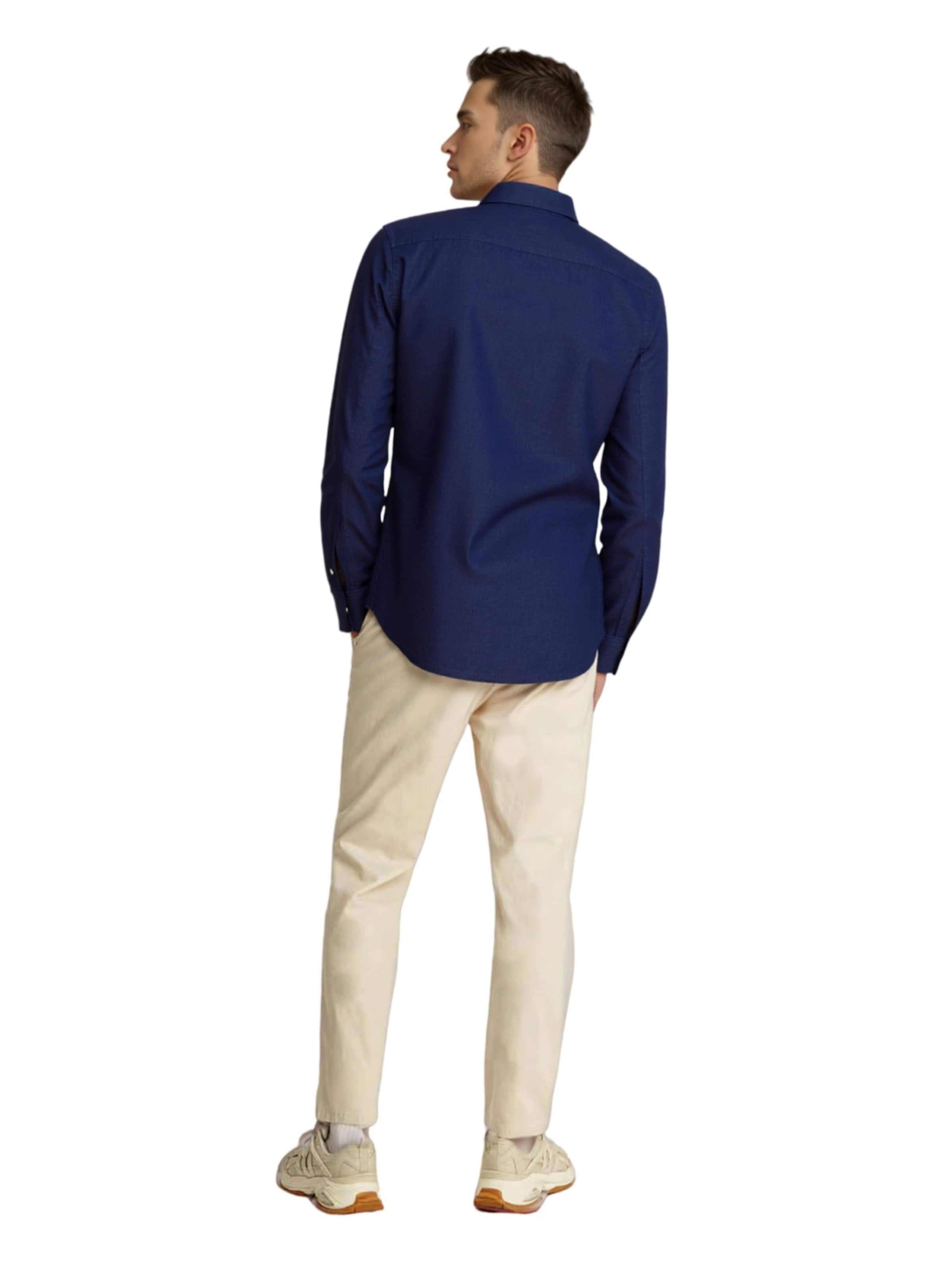 U.S. POLO ASSN. Regular fit Overhemd in Blauw