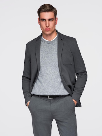 Coupe regular Veste de costume Ombre en gris : devant