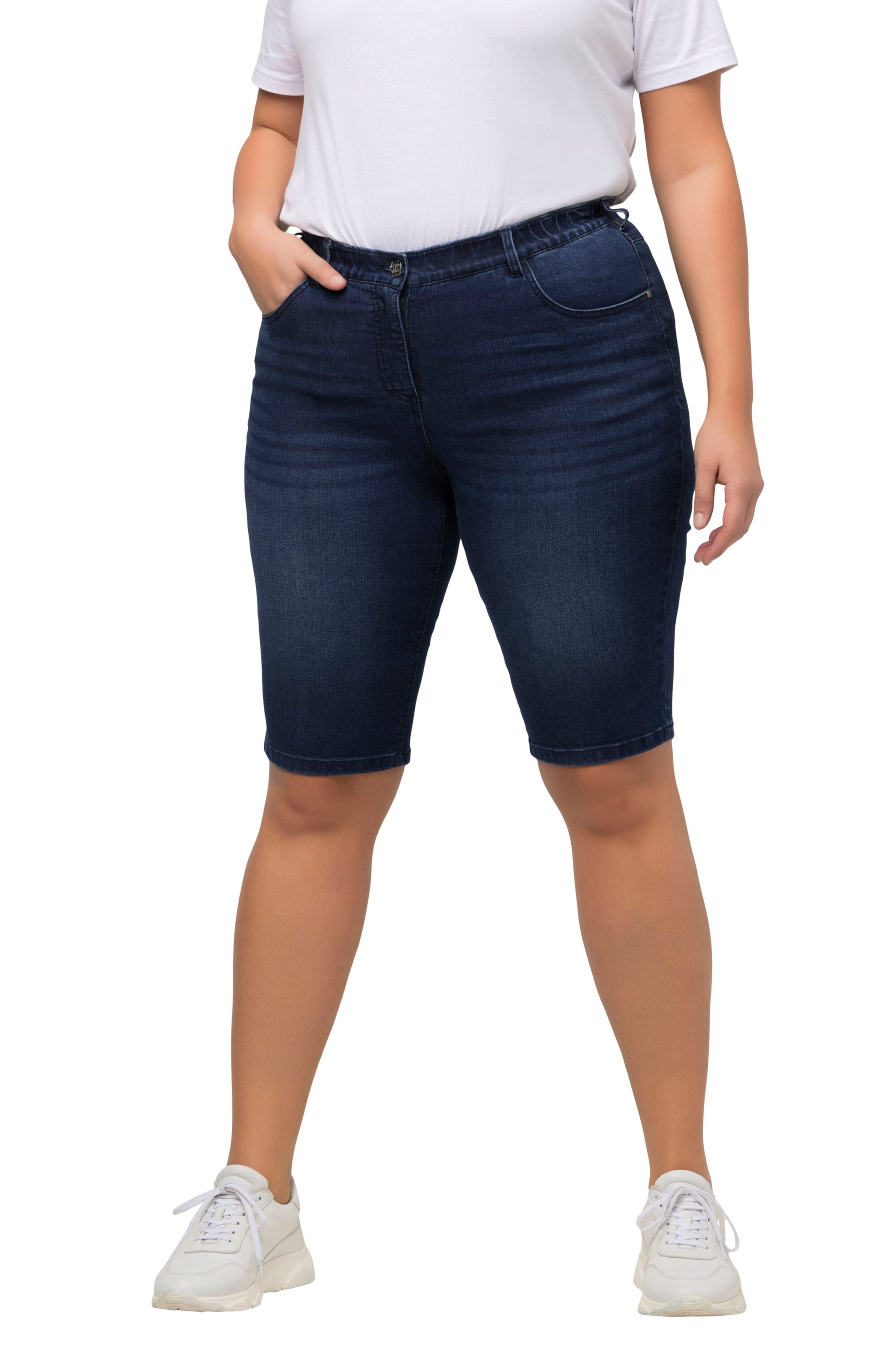 Ulla Popken Слим Джинсы в Синий: спереди