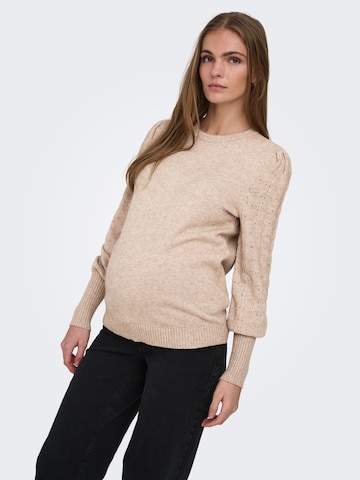 Only Maternity - Jersey 'OLMMatti' en beige