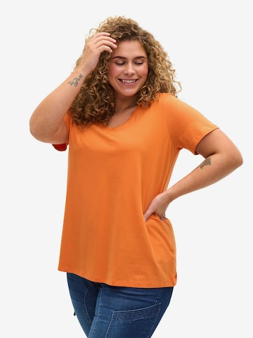 Maglietta di Zizzi in arancione: frontale