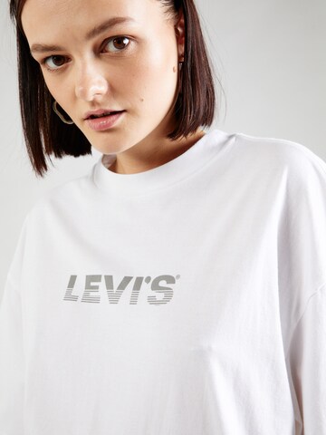 LEVI'S ® Paita 'Graphic Short Stack Tee' värissä valkoinen