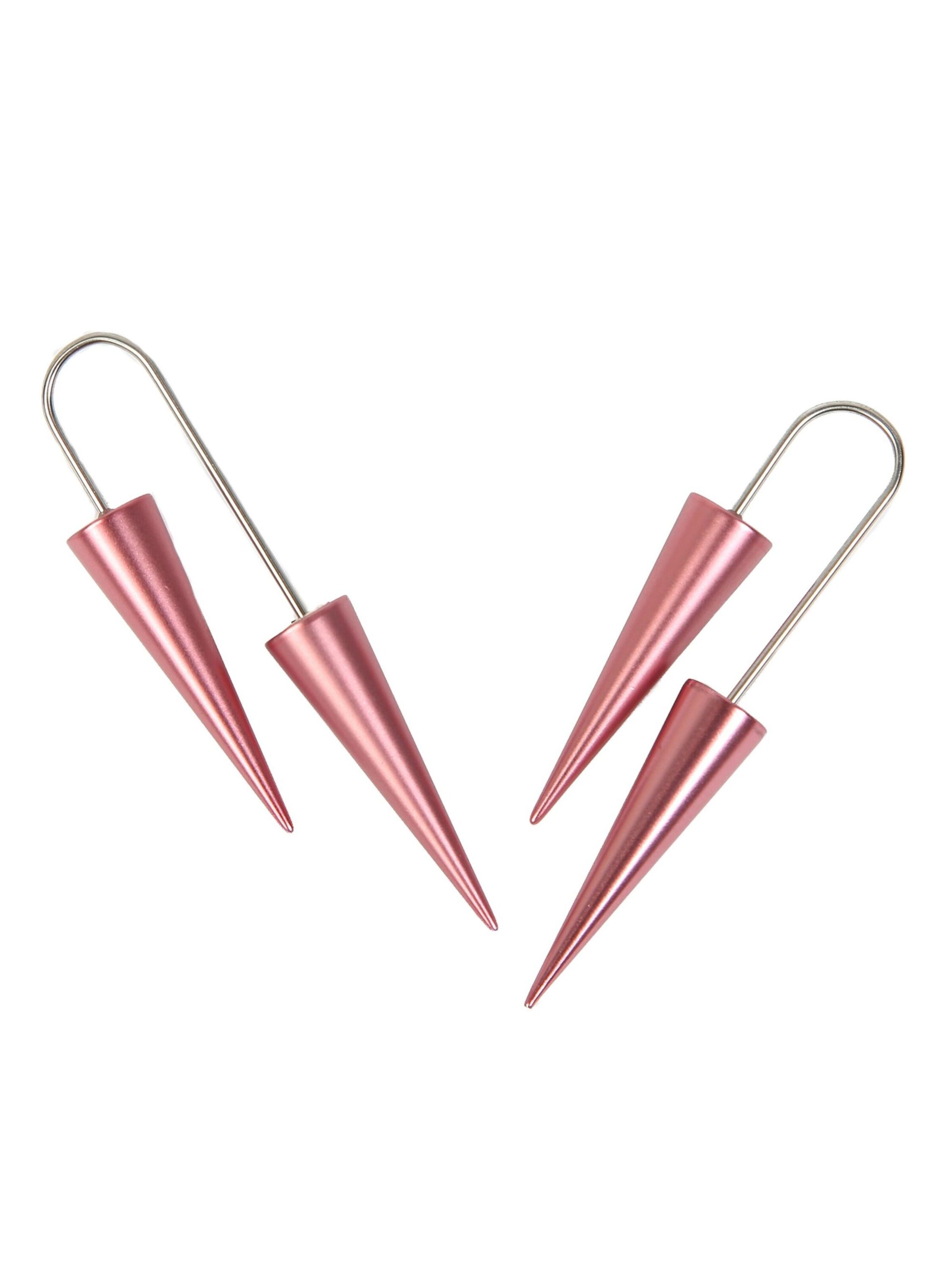 DeMarie Earrings in Pink: front