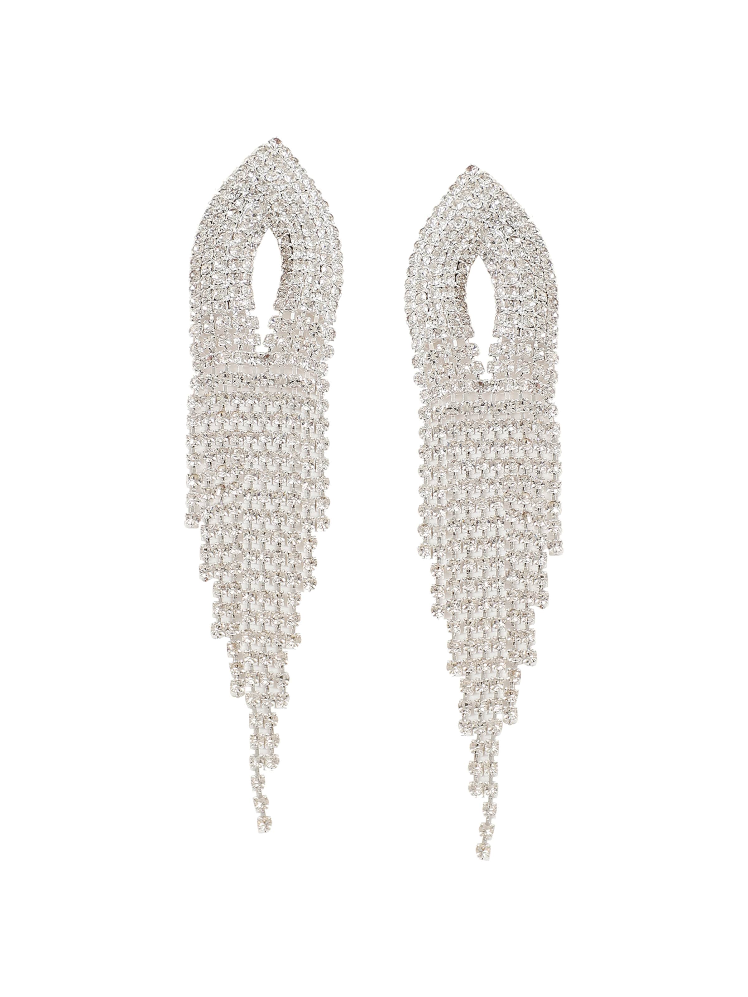 SOHI Uhani | srebrna barva: sprednja stran