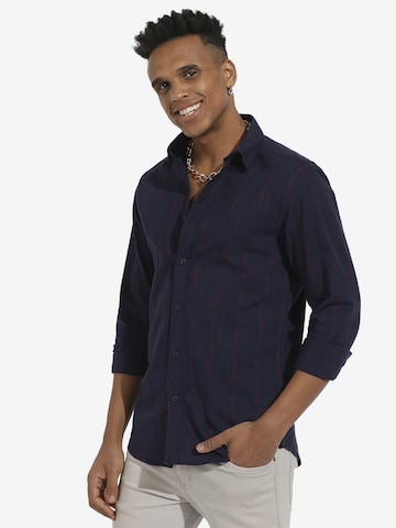 Campus Sutra - Ajuste regular Camisa 'Micah ' en azul