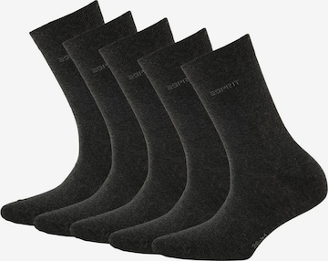 Chaussettes ESPRIT en noir : devant