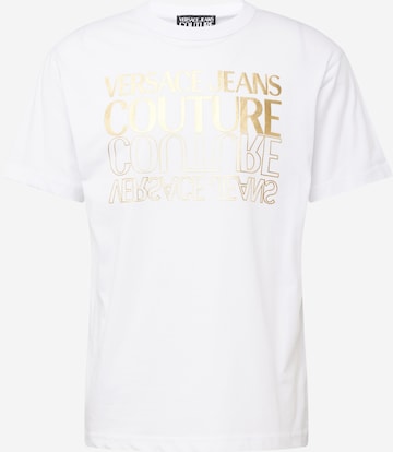 Sweat-shirt Versace Jeans Couture en blanc : devant