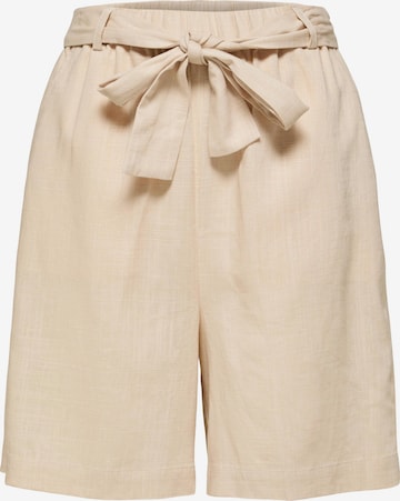 Regular Pantalon 'Gulia' SELECTED FEMME en beige : devant