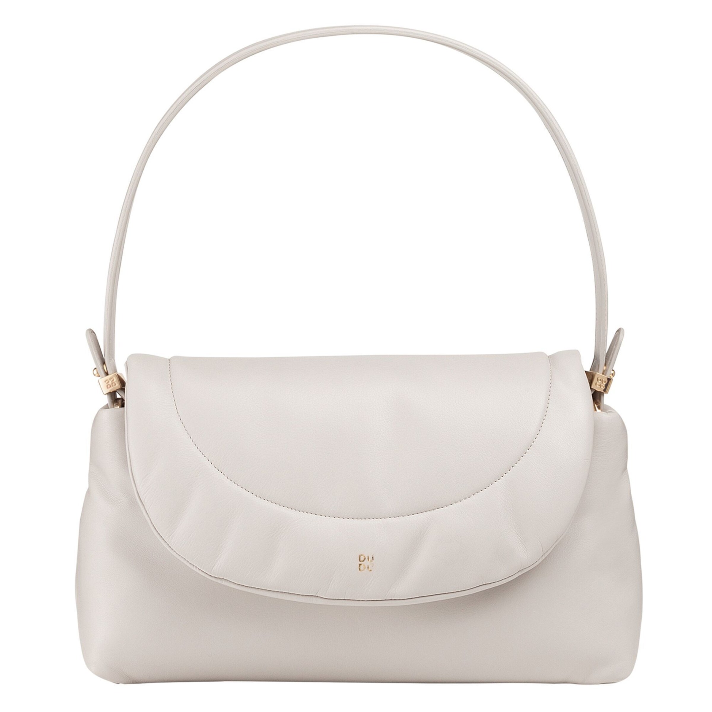 Borsa a spalla 'Melville' di DuDu in bianco: frontale